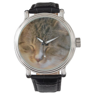 Sleeping Tabby Cat Watch