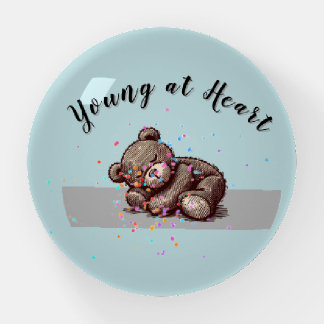 Sleeping Teddy Bear Paperweight