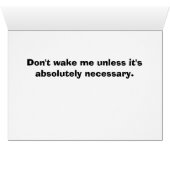 Sleeping tiger card (h) (Inside Horizontal (Bottom))