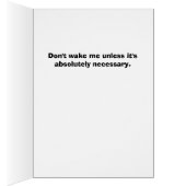 Sleeping tiger card (v) (Inside (Right))