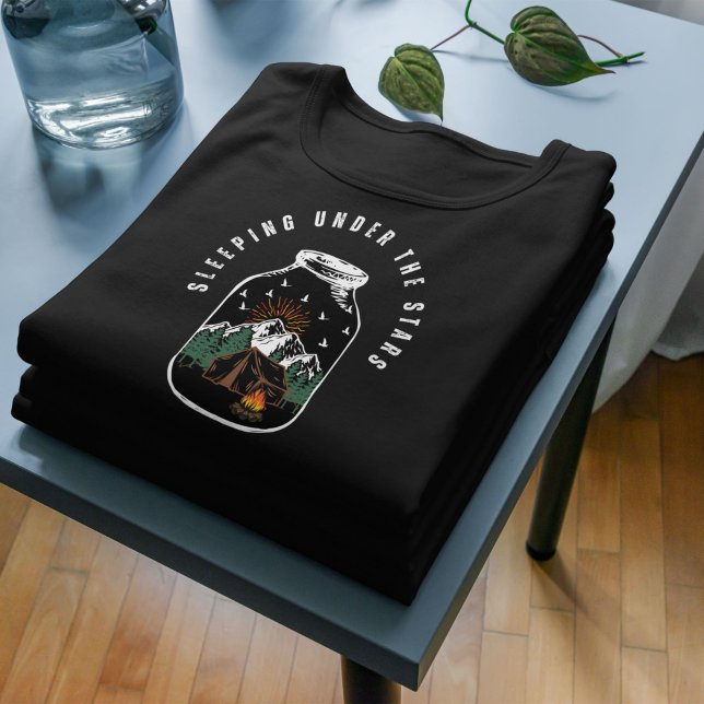 Sleeping Under The Stars | Outdoor Camping Lovers T-Shirt (Creator Uploaded)