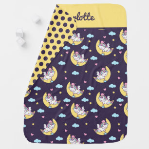 Sleeping Unicorn Baby Blanket