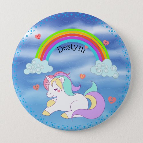 Sleeping Unicorn Button