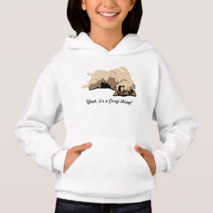 Sleeping Welsh Corgi Hoodie