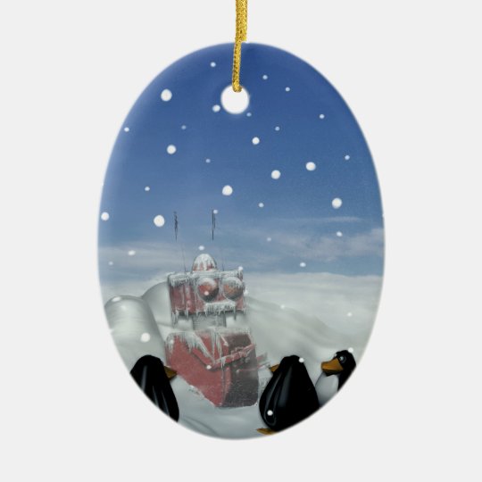 Sleeping with the Penguins Ornament