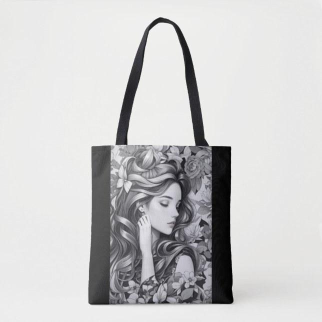 Sleeping Woman Tote Bag (Front)