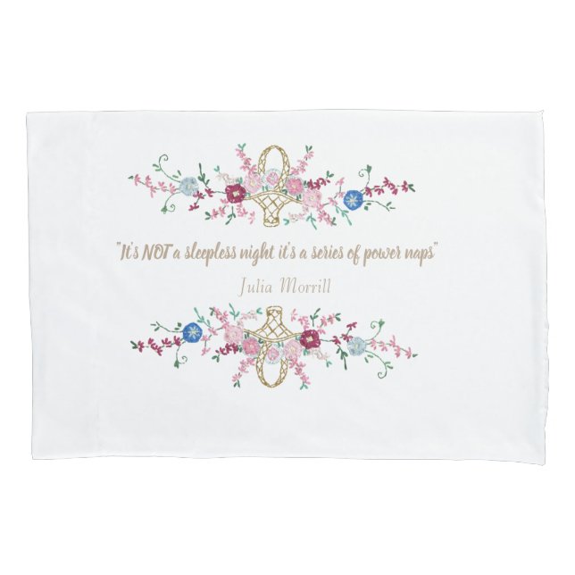 Sleepless but powerful pillow case (Front)