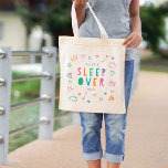 Sleepover Bag Editable Color Slumber Party Tote<br><div class="desc">This lovely design can be customized to your favorite color combinations. Makes a great gift! Find stylish stationery and gifts at our shop: www.berryberrysweet.com.</div>