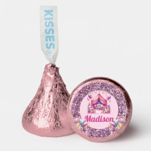 Sleepover Birthday Watercolor Personalized Glitter Hershey®'s Kisses®