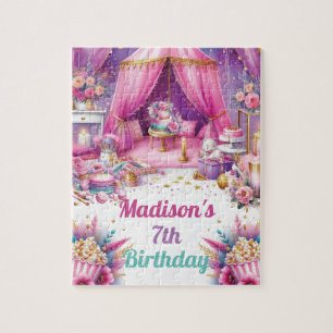 Sleepover Girl Birthday Personalized Game Jigsaw Puzzle