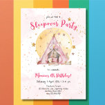 Sleepover pajama kids birthday party invitation<br><div class="desc">Hey there, sleepyheads and slumber party enthusiasts! 🌙 Get ready to cozy up for the ultimate Pyjama Party extravaganza with our snazzy Zazzle invitation! 🎉 Picture this: PJs, pillows, and plenty of giggles as we stay up way past bedtime! 🌟 It's gonna be a night to remember, filled with games,...</div>