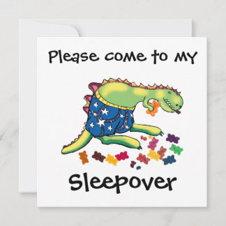 sleepover party invitation