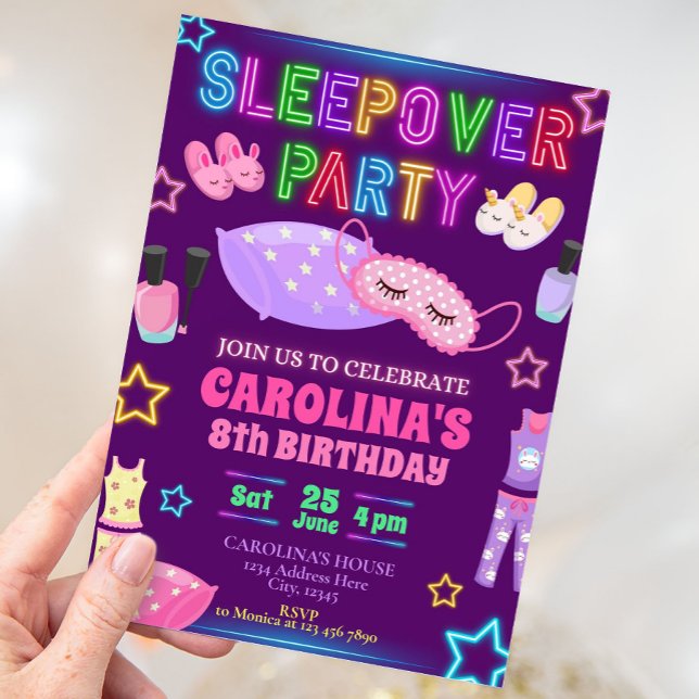 Sleepover Party Invitation (Creator Uploaded)