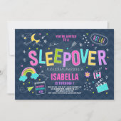 Sleepover Party Invitation Slumber Pajama Party (Front)