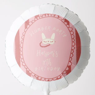 sleepover slumber birthday party girl teen vintage balloon