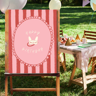 sleepover slumber birthday party girl vintage foam board