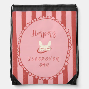 sleepover slumber party birthday favor gift drawstring bag