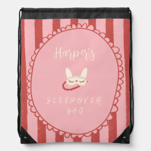 sleepover slumber party birthday favor gift drawstring bag