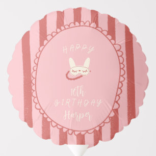 sleepover slumber party birthday girl teen vintage balloon