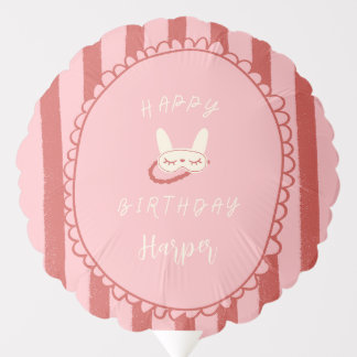 sleepover slumber party birthday girl teen vintage balloon