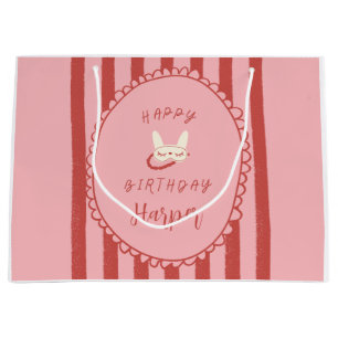 sleepover slumber party birthday girl teen vintage large gift bag