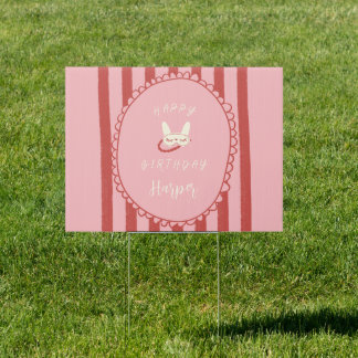 sleepover slumber party birthday girl teen vintage sign