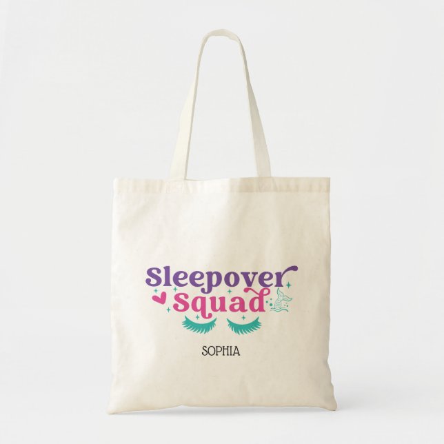 Sleepover Squad  Tote Bag (Front)