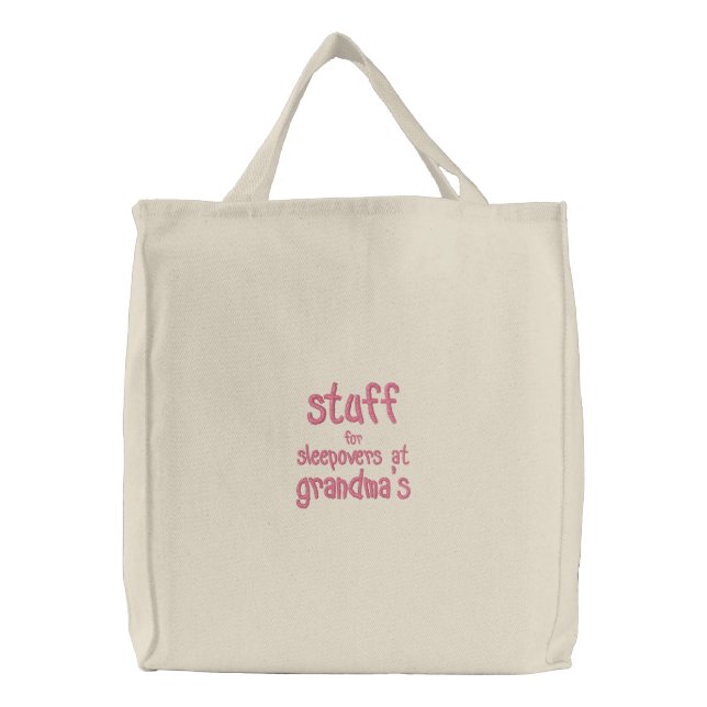 Sleepovers at Grandma's Bag (Front)