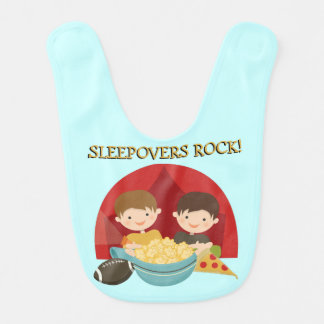 Sleepovers Rock Bib