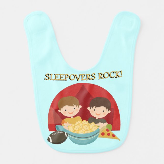 Sleepovers Rock Bib (Front)