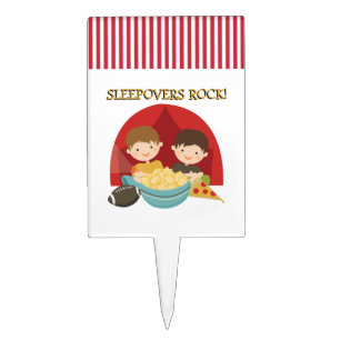 Sleepovers Rock Cake Topper