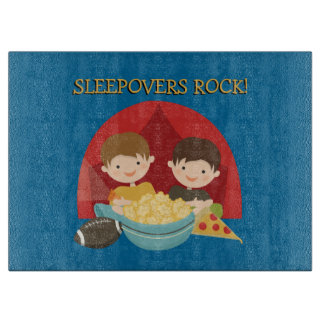 Sleepovers Rock Cutting Board