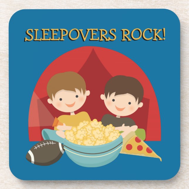 Sleepovers Rock Drink Coaster (Front)
