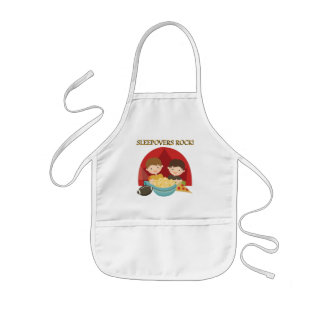 Sleepovers Rock Kids' Apron