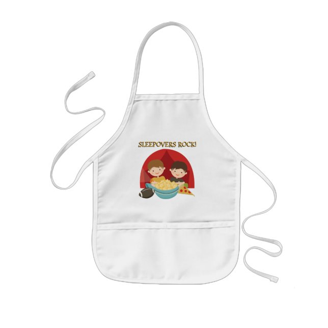 Sleepovers Rock Kids' Apron (Front)