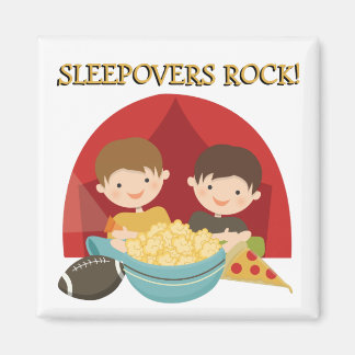 Sleepovers Rock Magnet