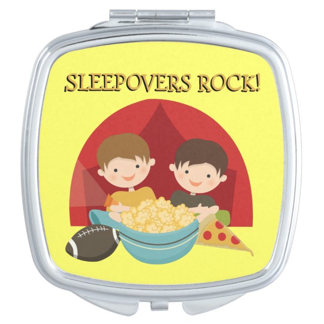 Sleepovers Rock Mirror For Makeup (Front)