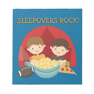 Sleepovers Rock Notepad