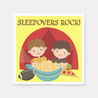 Sleepovers Rock Paper Napkins