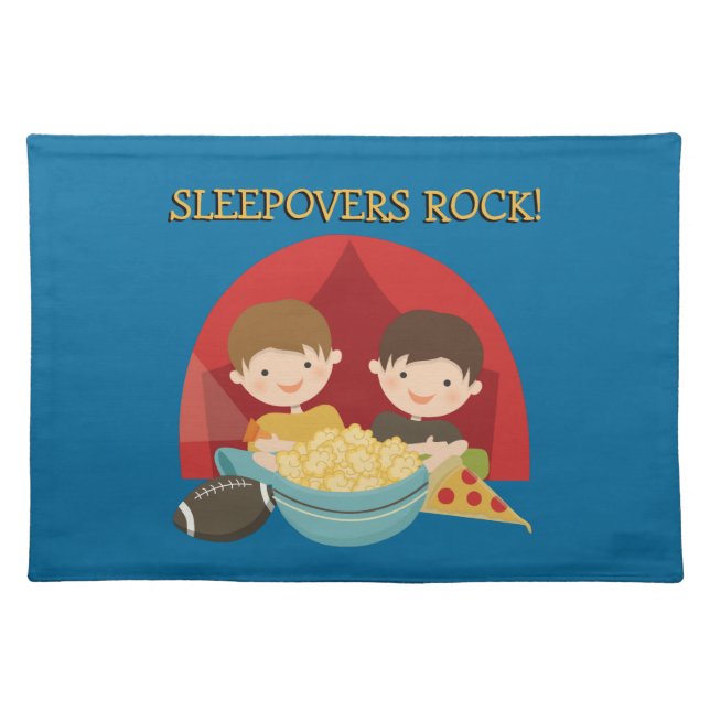 Sleepovers Rock Placemat (Front)