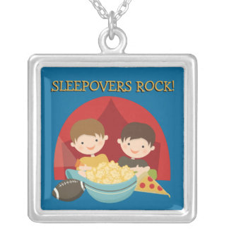 Sleepovers Rock Silver Plated Necklace