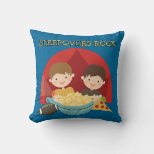 Sleepovers Rock Throw Pillow
