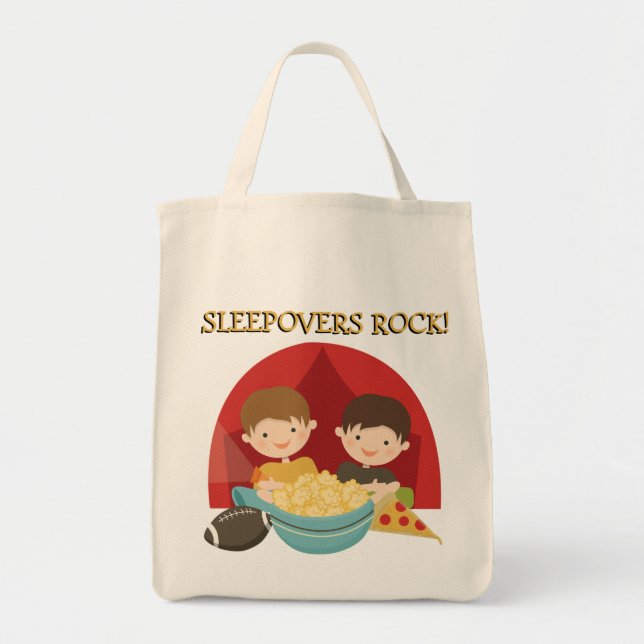Sleepovers Rock Tote Bag (Front)
