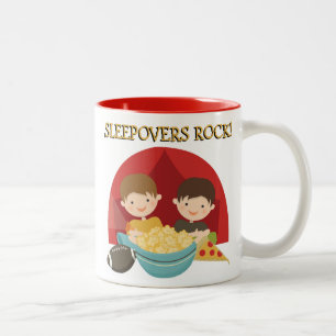 Sleepovers Rock Two-Tone Coffee Mug