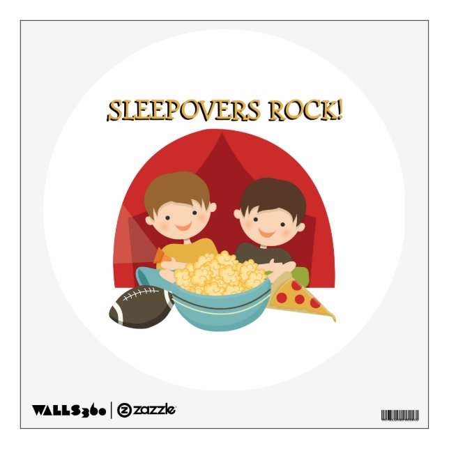 Sleepovers Rock Wall Sticker (Front)