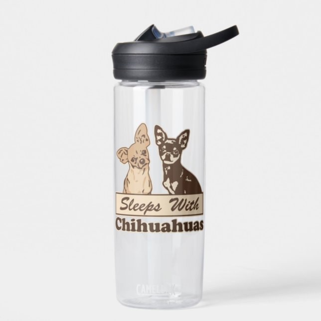 Sleeps With Chihuahuas CamelBak Eddy Water Bottle (Left)