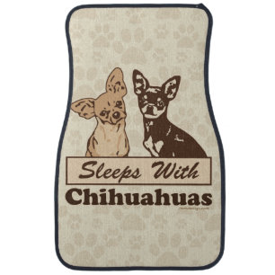 Sleeps With Chihuahuas Car Mat