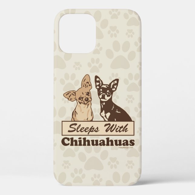 Sleeps With Chihuahuas Case-Mate iPhone Case (Back)