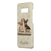Sleeps With Chihuahuas Case-Mate Samsung Galaxy Case (Back/Left)