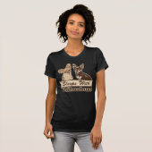 Sleeps With Chihuahuas Dark T-Shirt (Front Full)